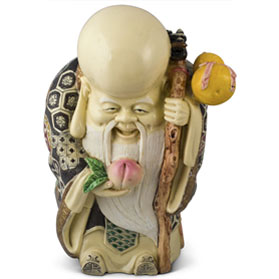 God of Longevity Asian Statue