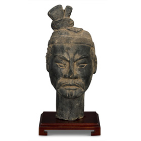 Small Chinese Terracotta Chariot Warrior Head