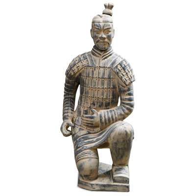 51 Inch Chinese Terracotta Kneeling Archer Warrior