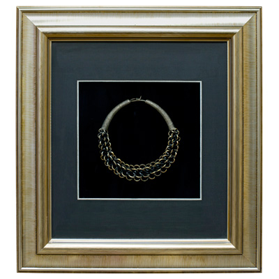 Miao Chinese Jewelry Chain Necklace Shadow Box