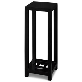 31in Matte Black Finish Elmwood Ning Chou Design Pedestal