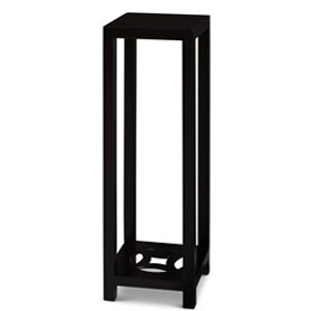 Matte Black Finish Elmwood Ning Chou Design Pedestal