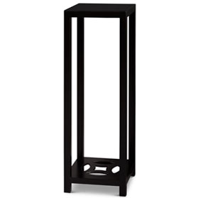 40in Matte Black Finish Elmwood Ning Chou Design Pedestal