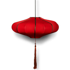 Hanging Red Chinese Palace Lantern with Tassel