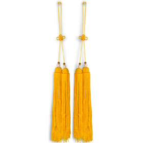 Lucky Yellow Chinese Silk Tassel Set