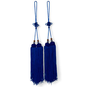 Lucky Blue Chinese Silk Tassel Set