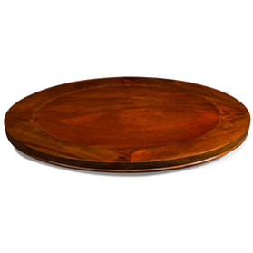 23in Natural Finish Rosewood Chinese Lazy Susan