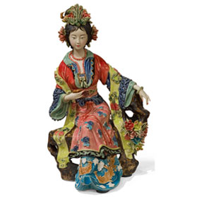 Chinese Porcelain Figurine, Yang Guifei Lady